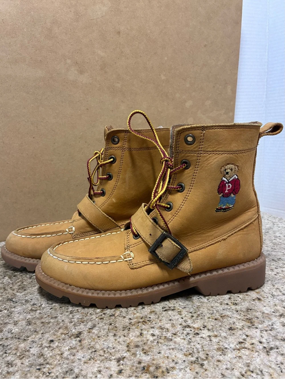 Polo Ralph Lauren kids ranger Hi ll boots sz. 5 boys